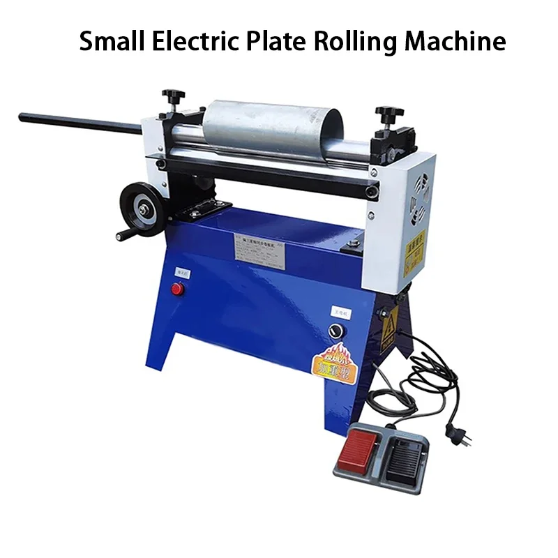Electric Bending Machine Steel Plate Rolling Machine Round Tube Roller Making Tool Slip Roll Machine Desktop Metal Plate Bender