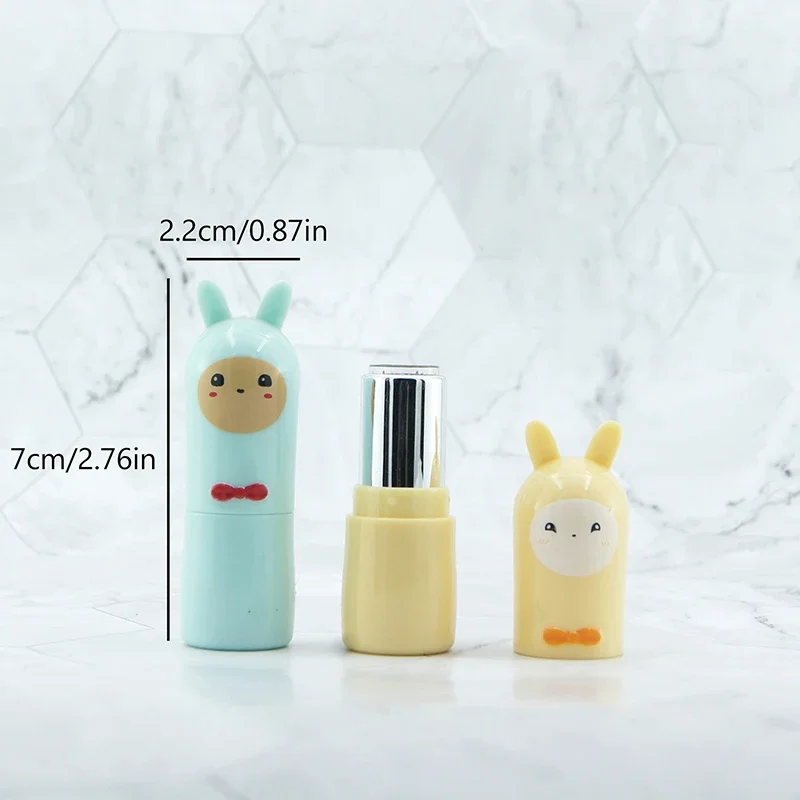 1 Uds. Tubos vacíos de bálsamo labial de Alpaca de dibujos animados contenedor de almacenamiento de lápiz labial botella contenedores vacíos brillo de labios embalaje de maquillaje de viaje