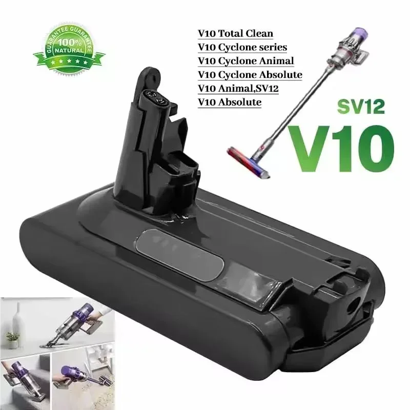 

Для Dyson V10 12800 мАч 25,2 В аккумулятор для Dyson SV12 аккумулятор Absolute Animal литий-ионный пылесос перезаряжаемая батарея SV12