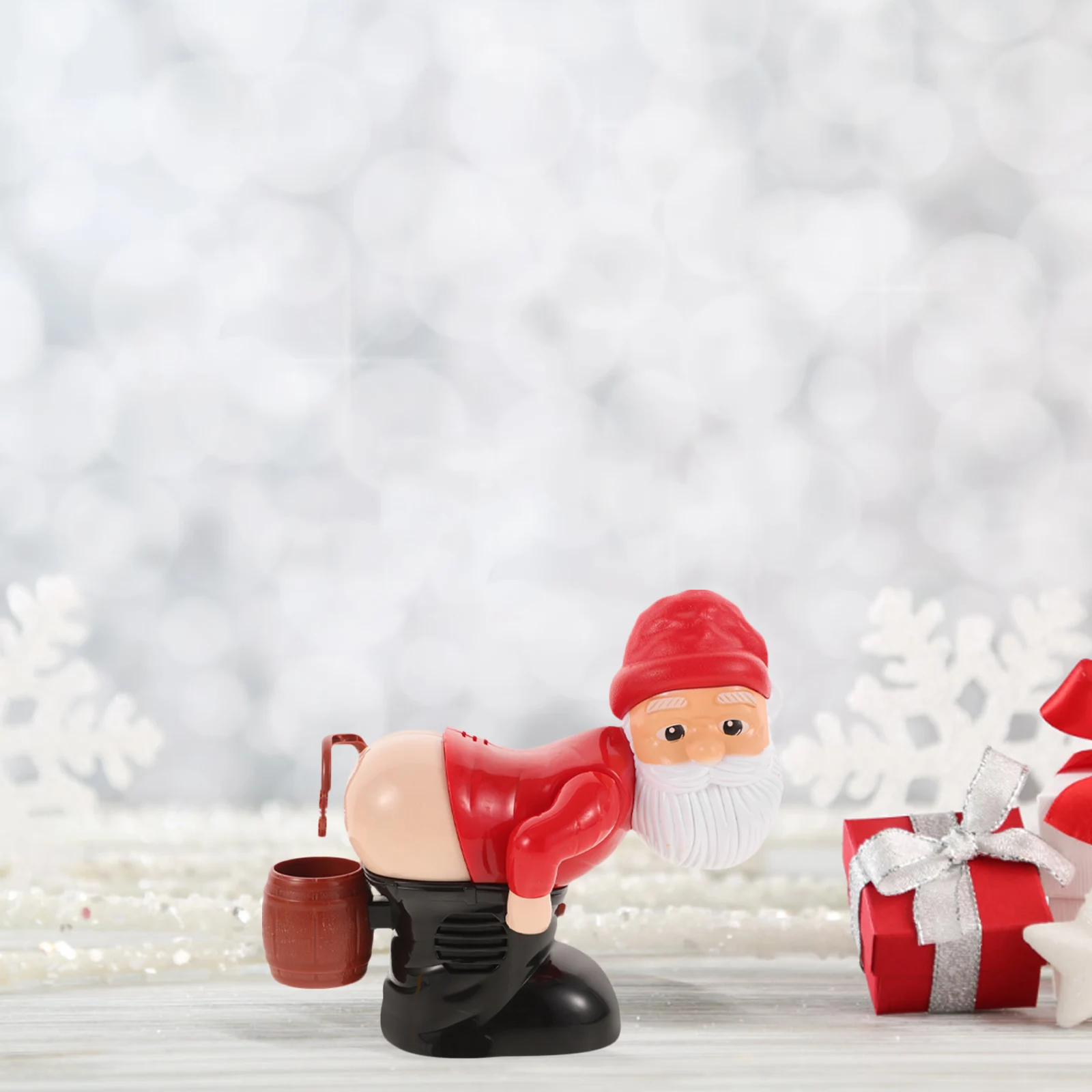 Machine à bulles de pet, Design du père noël, rehausseur d'atmosphère de noël, amusant pour enfants et adultes, accessoire de jeu en plein air