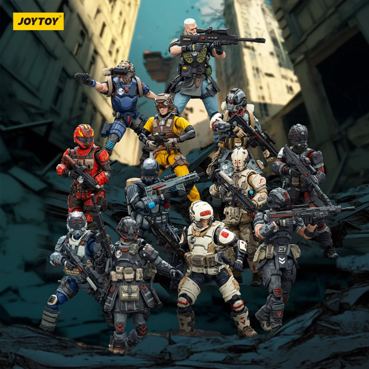HIPLAY JOYTOY UNSC Sniper Mason Medic Levi Steel Ride Corps Designated Marksman Ethan Mechanic Tork Figura de Ação em Escala 1/25