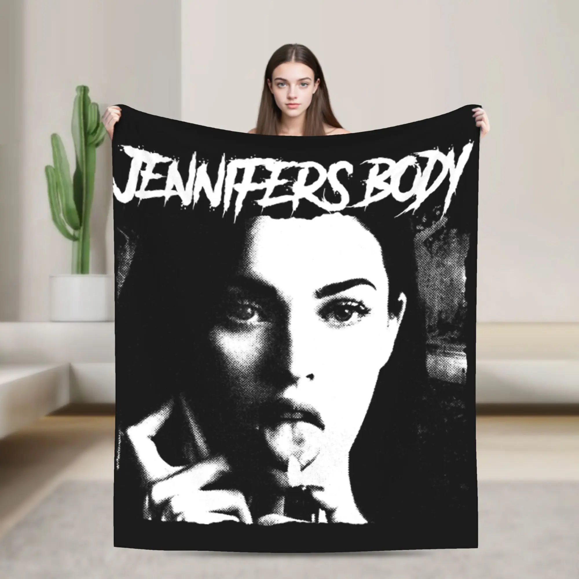 Jennifer's Body Horror Movie Vintage Blankets Velvet Decoration   Warm Throw Blanket for Sofa Travel Bedding Throws