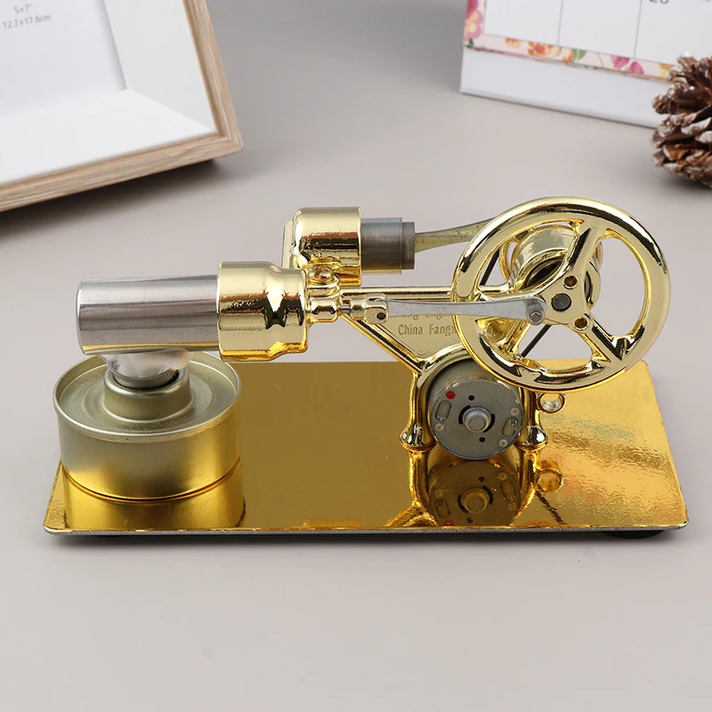 Mini External Combustion Stirling Engine Experimental Model Motor Generator Engine Physics Collection Toy Gift Educational Toy