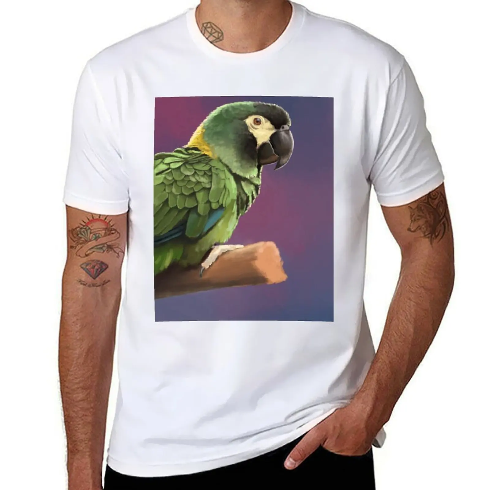 

Yellow Collared Macaw T-Shirt t shirts for man graphic tees man t shirts graphic T-Shirt