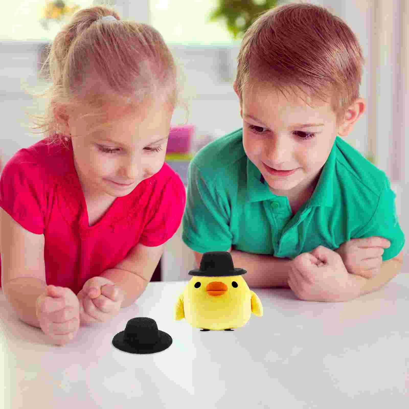 20 Pcs Mini Hat DIY Hats Miniature Dollhouse Straw Formal Cloth Black Girls