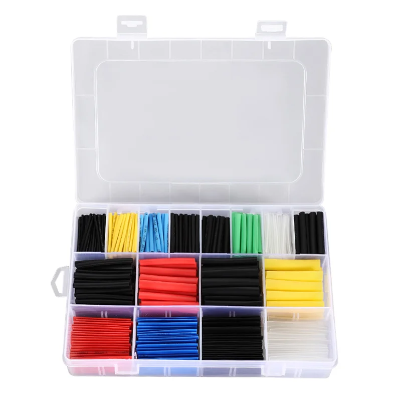 NEW 127pcs Heat Shrink Tube 140/164pcs Assorted Polyolefin Heat Shrink Tubing Tube Wire Cable Insulation Sleeves Wrap Wire Set