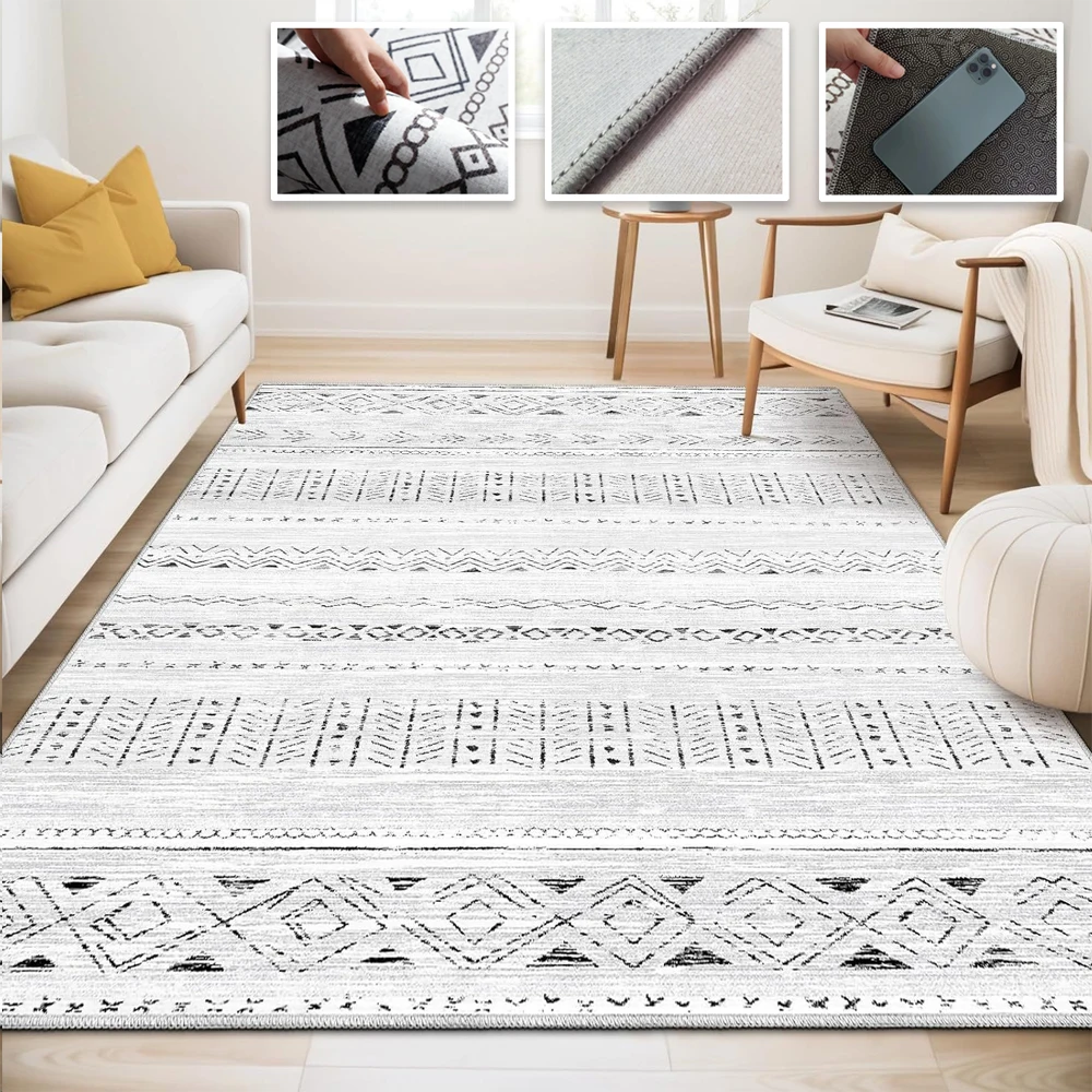 

1PC Multi Size Light Luxury Living Room Carpet Sofa Coffee Table Floor Mat Bedroom And Lounge Large Area Carpet Home Decoration
