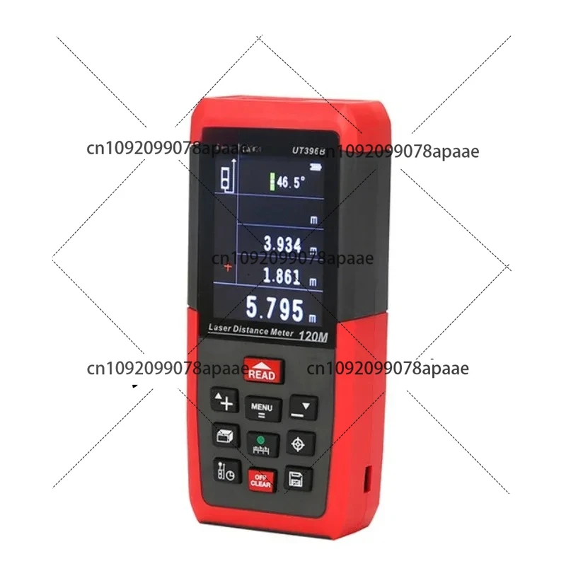 

Профессиональные дальномеры UT396B 120M дальномер цифровой дальномер инструмент для измерения площади/объема