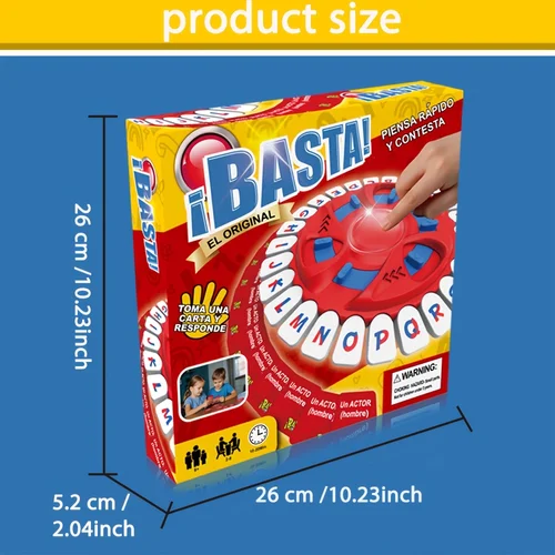 Imagen 2 del producto Versión mejorada de 26 teclas Juegos de mesa español Juego de mesa familiar de paquete rápido La letra de pensamiento rápido presionando juegos familiares Tapple