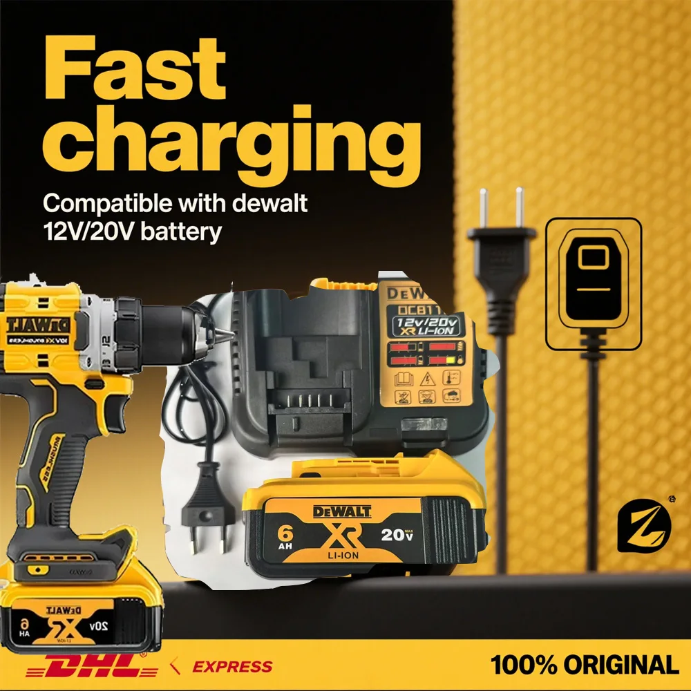 

Authentic DeWalt 20V Max 6.0Ah Battery - Optimized Power Delivery for DeWalt Cordless Tools