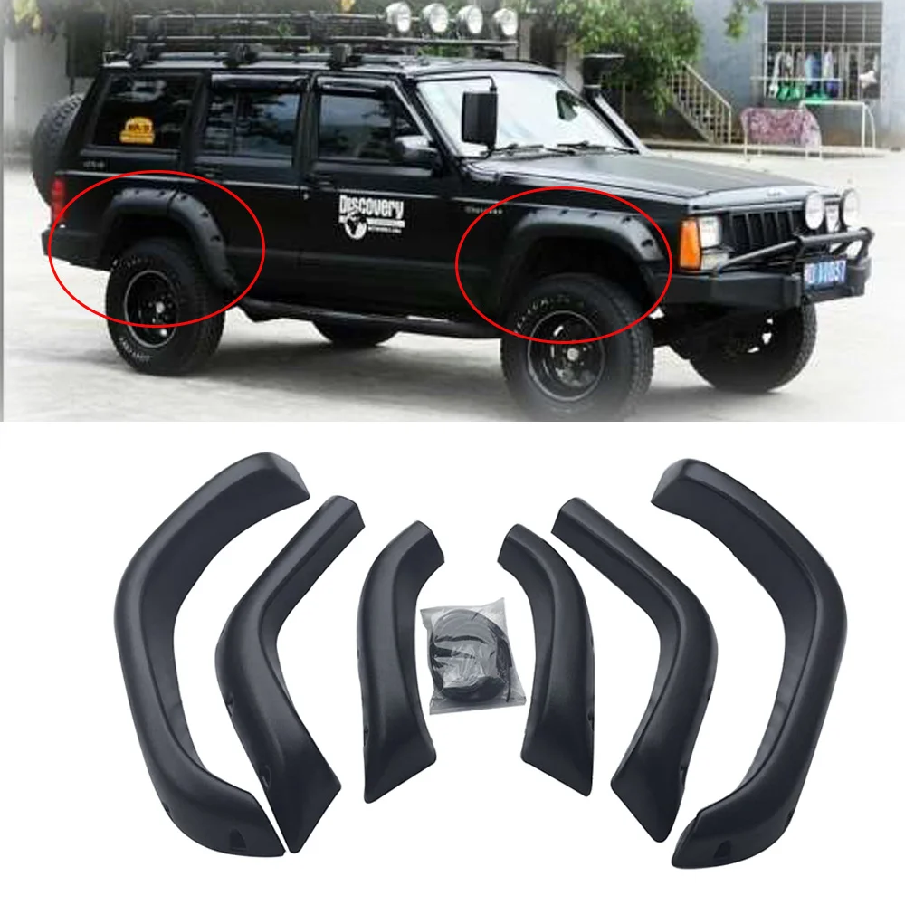 DUKE4WD ABS Wheel Arch Car Fender Flare For Cherokee XJ Parts 4X4 Off Road Mud Guard Car Accessories