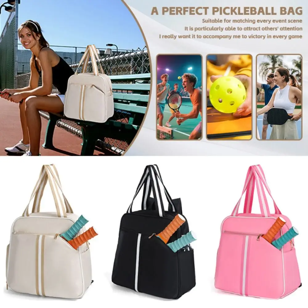 حقيبة كتف مضرب كرة البيسبول من النايلون مع حجرة للأحذية، حقيبة ظهر ذات سعة كبيرة، حزام قابل للتعديل مقاوم للماء