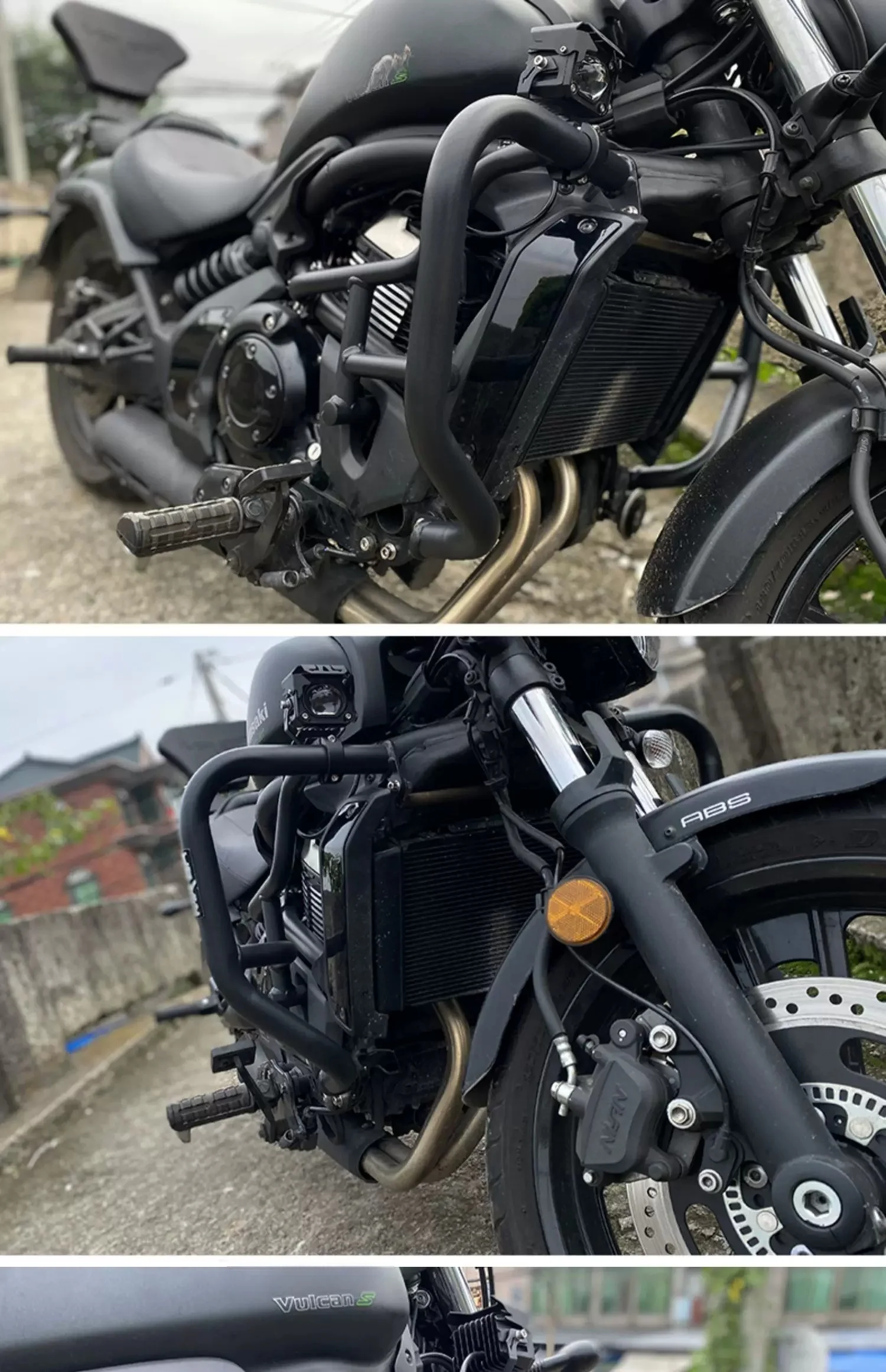 

For Vulcan S 650 Cruiser Motorcycle Crash Bar Anti-fall Bumper Body Protection Modified Accessories