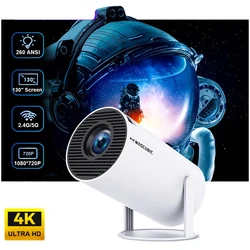 2024 NEW HY300 Plus HD Projector portatil 4K 1280x720P Android 11 Wifi6 LED Video Home Theater Cinema Phone mini Proyector Movi