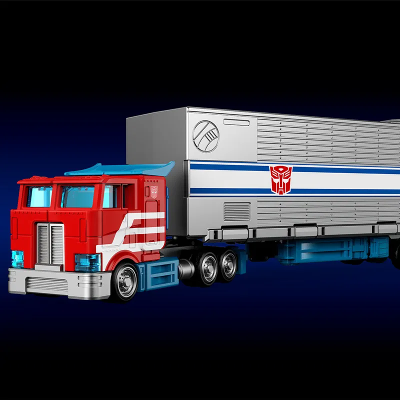 Blokees transformação optimus prime recipiente caminhão reboques recipiente tático carro robô figura de ação modelo montagem brinquedos gi