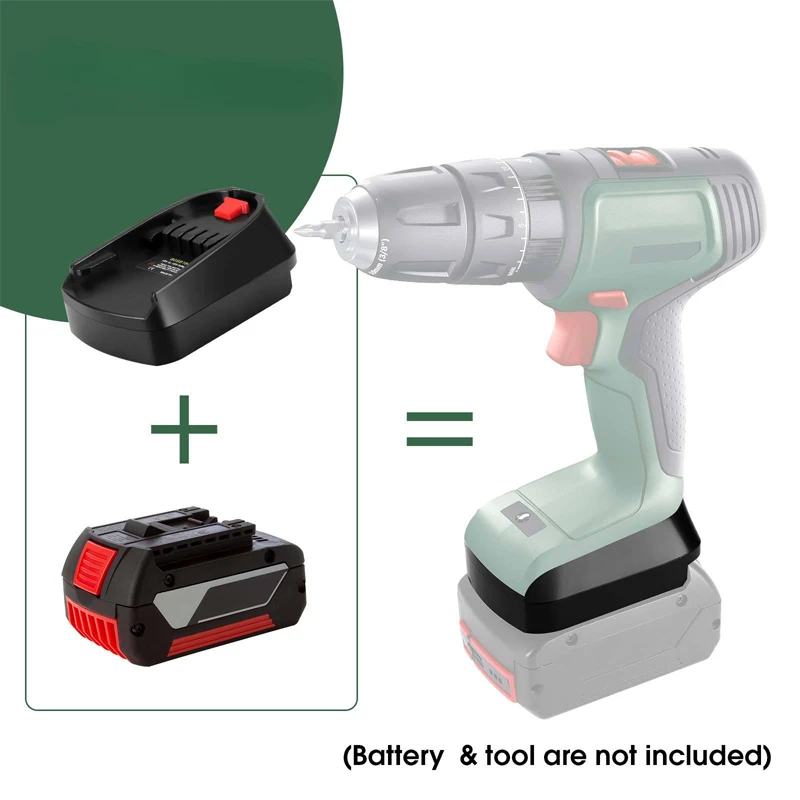 Batterij Adapter Voor Bosch/Dewalt/Makita/Milwaukee 18V Li-Ion Batterij Bosch C Tool Vervangen 18V Groen Blauw Adapter Gebruik BAT618