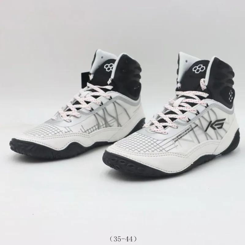 2026 Good Quality Men Wrestling Boots Professional Youth Boxing Shoe High Top Boxing Fighting Boots Lace Up Wrestling Sneakers U