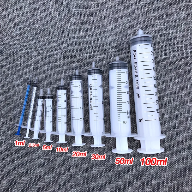 10pcs 5ML-100ML Plastic Pipette PP Syringe Extractor Laboratory Chemical Liquid Extractor
