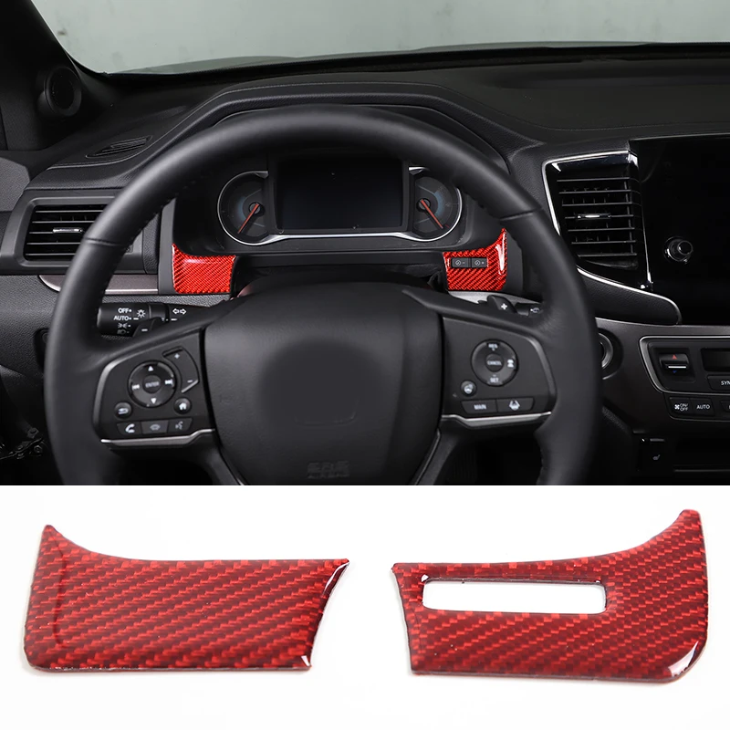 

For Honda Pilot 2015-2019 soft carbon fiber decorative stickers on both sides of the instrument panel modified accessories