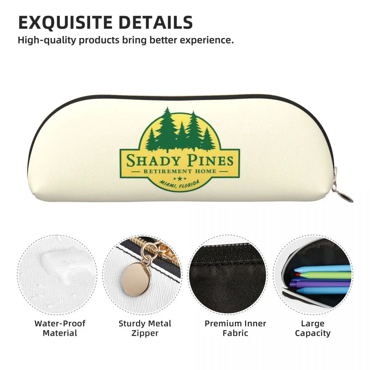 Shady Pines التقاعد المنزل الذهبي الفتيات مقلمة قلم رصاص الحقيبة تخزين لوازم مكتبية صندوق القلم حقيبة أقلام رصاص صبي فتاة