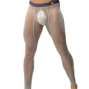 Herren -Eisseide elastische Leggings, Fitnessshorts, völlig transparent, eng, ultra -dünn, sexy, einzigartige Hosen 8 Hauptverkäufe transparente Herrenhosen - №7