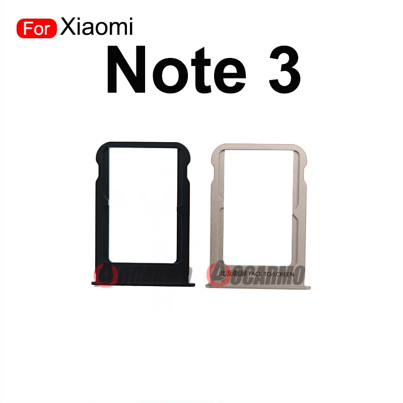 For Xiaomi Note3 Mi Note 3 Black Gold SIM Card Reader Sim Tray Holder SD Slot Replacement Parts