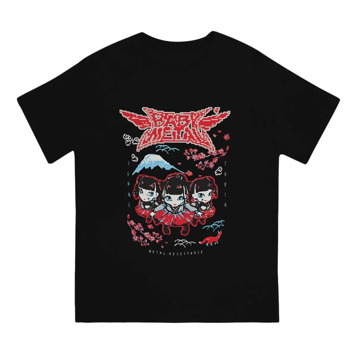 Men's Baby Metal Tokyo T Shirt Babymetal Tour 100% Cotton Clothing Crazy Short Sleeve Crew Neck Tees Gift Idea T-Shirts