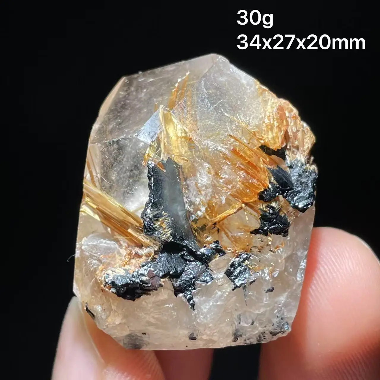 

New 100% natural rutile titanium crystal free-form healing crystal home decoration from Brazil
