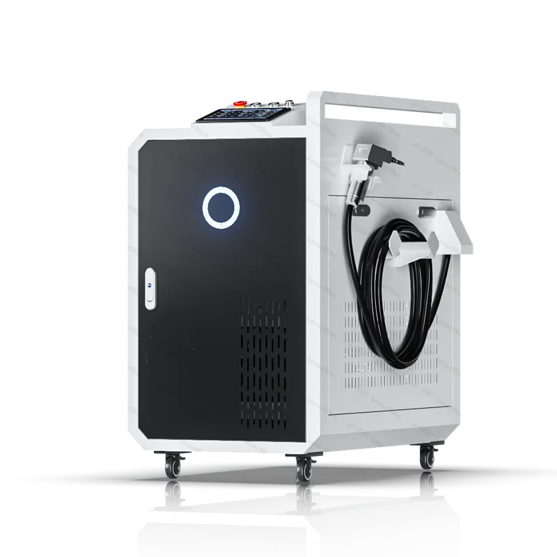 1000w 2000w 3000w Handheld Fiber Laser Cleaning Rust Removal Machine For Metal Wood Varnish Painting Cleaner