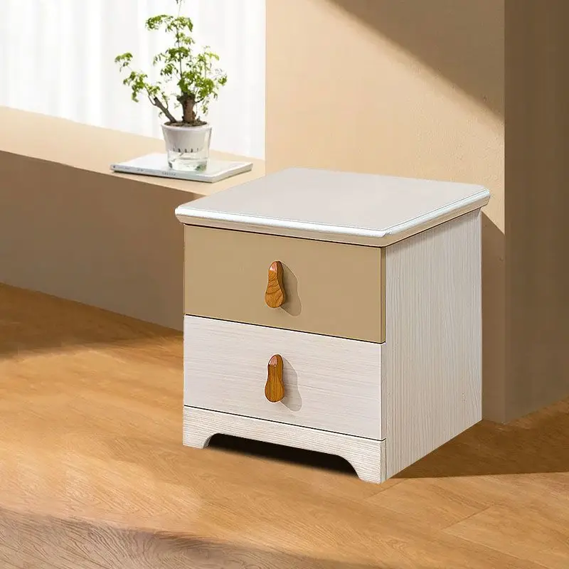 LMM simple modern solid wood bedside table sub-bedroom storage bedside table