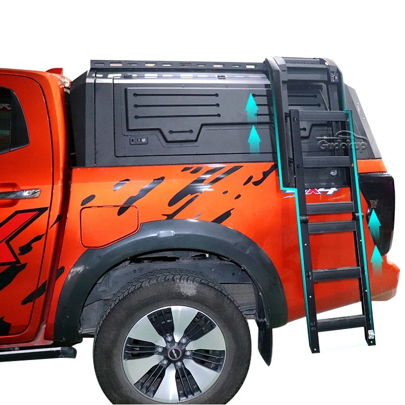 

Pickup truck bed canopy ladder hardtop aluminium hilux for tacoma ford ranger nissan np300