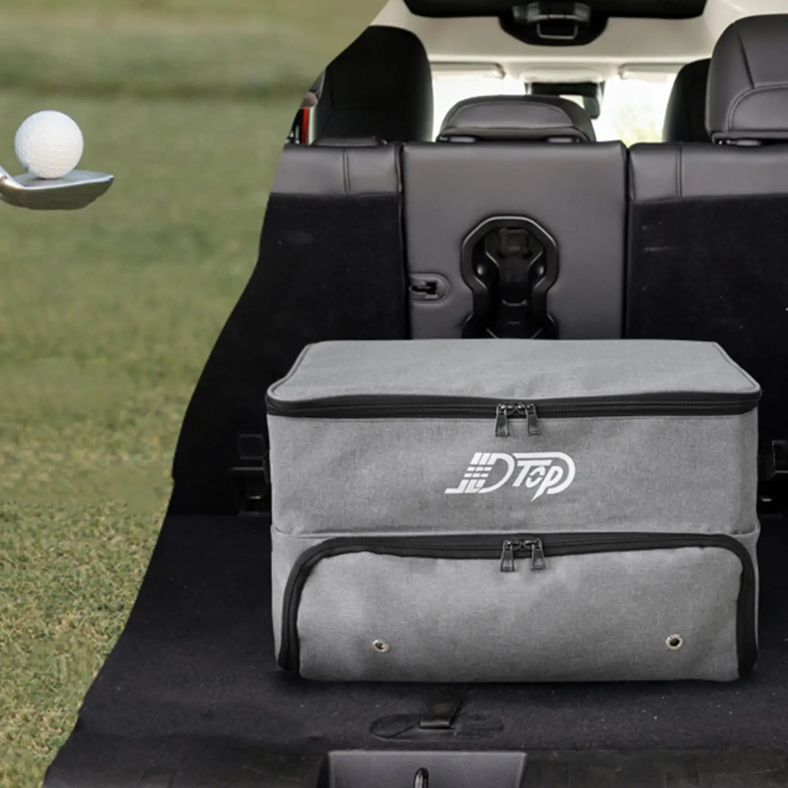 Golf Trunk Organizer Golf Gear Ventilation Multi Compartments Large Capacity Golf Clothing Bag for Balls Accessories Tees Gloves