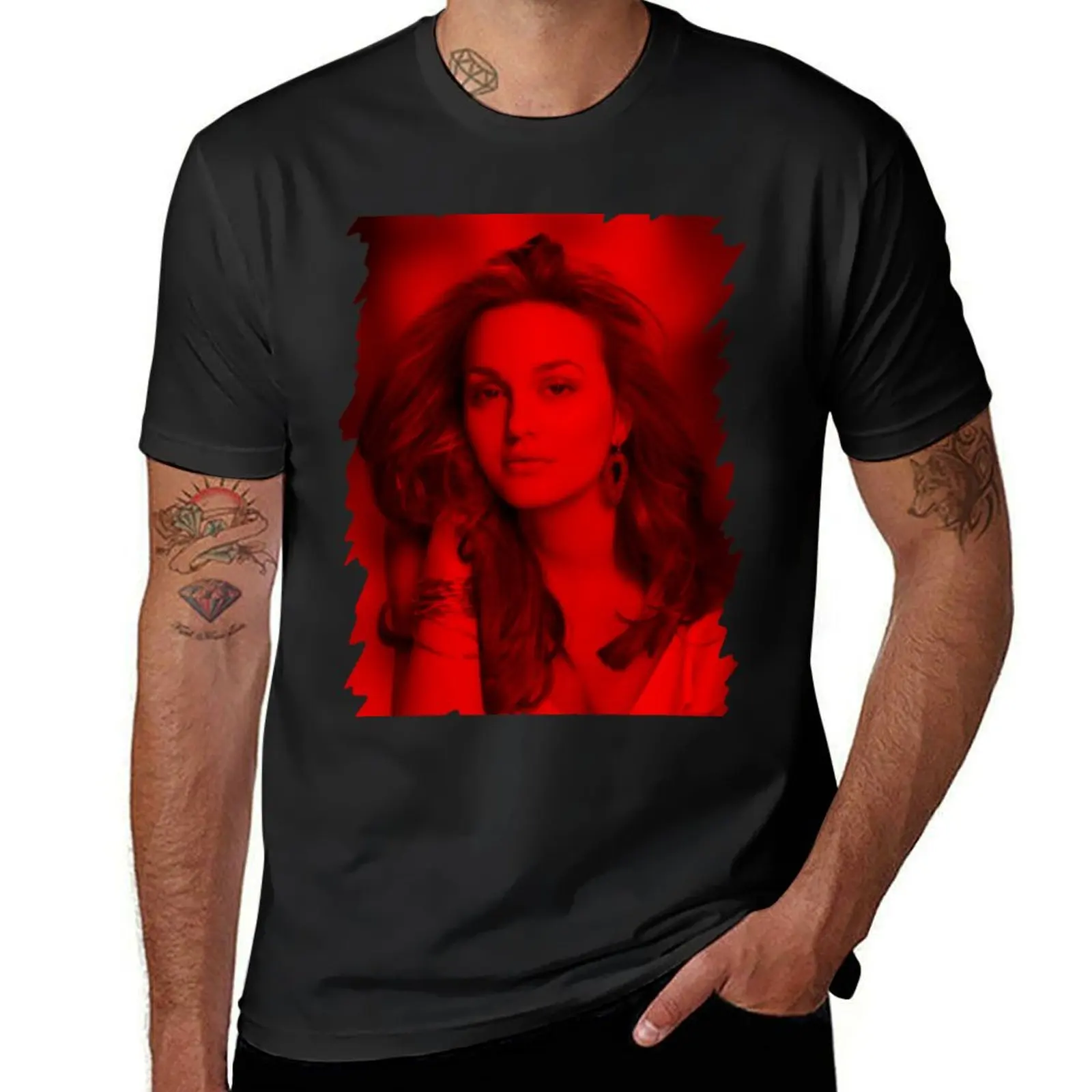 

Leighton Meester (Blair Waldorf) Celebrity T-Shirt funnys boys animal print boys whites customizeds mens graphic t-shirts