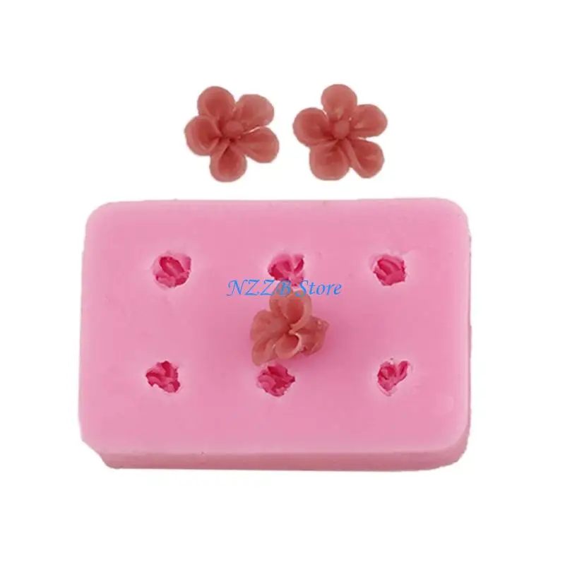 

T21F Reusable Flower Shaped Silicone Mold Reusable Crafting Moulds Suitable for Handmade Jewelry and Desktop Displays