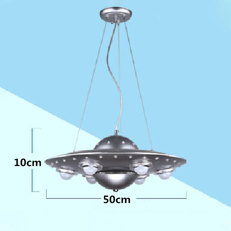 Imagem -06 - Ufo Spacecraft Led Lustre Lâmpada do Quarto das Crianças Luzes de Disco Voador Desenhos Animados Criativos Iluminação do Quarto