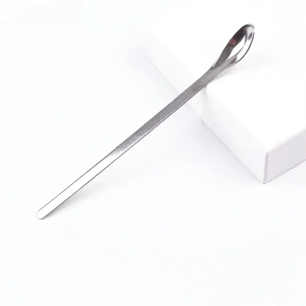 Premium Stainless Steel Micro Scoop Lab Spatula Sampling Tool For Cosmetic Cream Face Mask Applicator