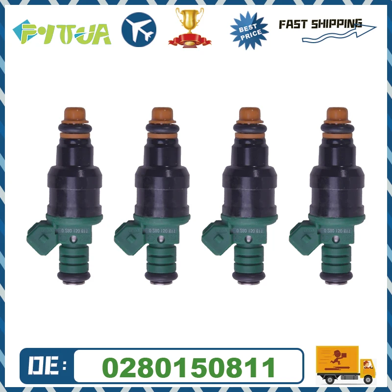 

4PCS Fuel Injector 0280150811 94460611201 for Porsche 911 924 944 2.5L 3.0L 3.8l 2009-2011