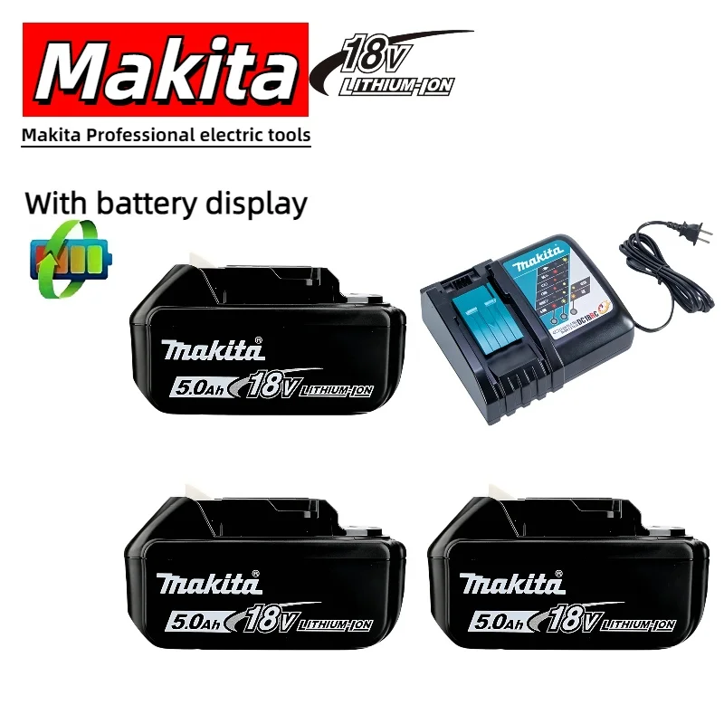 18V 6.0Ah Original Makita battery 6000mAh Rechargeable Battery for Makita 18V power tool DDF487 DTD173 DTW700 DGA404 Replacement