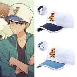 Daily Accessories Detective Conan Case Closed Hattori Heiji Baseball Cap Cosplay Cotton Embroidery Adjustable Hat Props Gifts