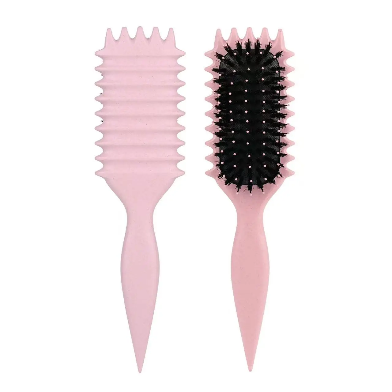 Curly Hair Defining Brush Anti Static Hair Comb Salon Hair Styling Detangling Brush for Curly Wavy Hair Home Hairstyle Tool