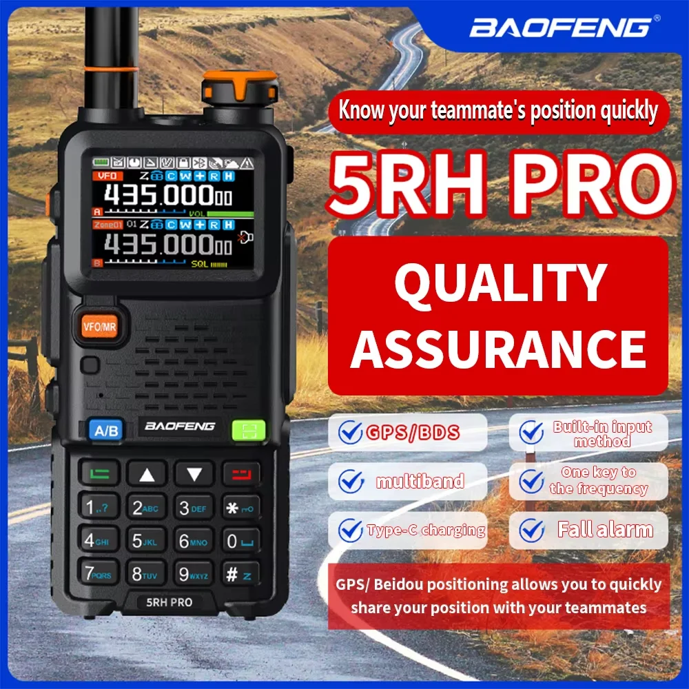 walkie-talkie-baofeng-5rh-pro-con-gps-beidou-10w-largo-alcance-640-canales-para-exteriores-viajes-en-auto-y-camping