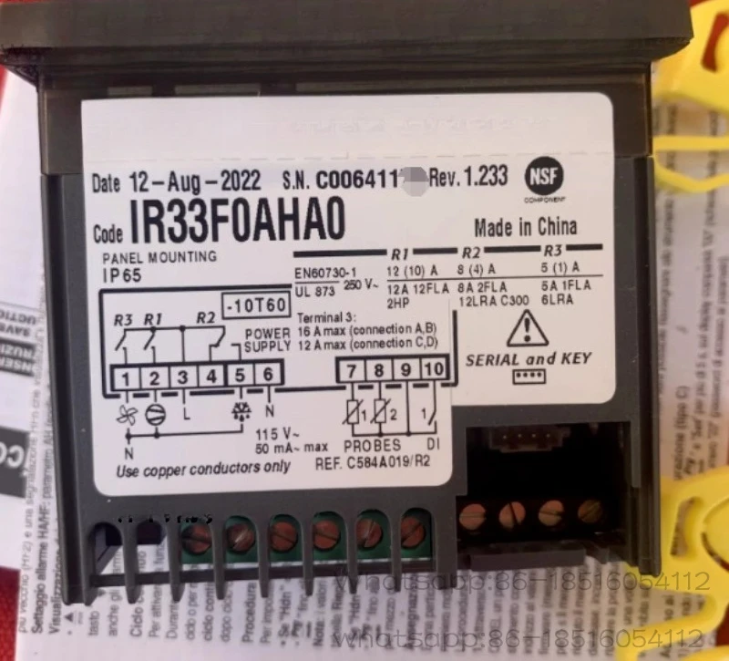 Thermostat IR33F0AHA0//Thermostat IR33FOAHAO 115 Volts