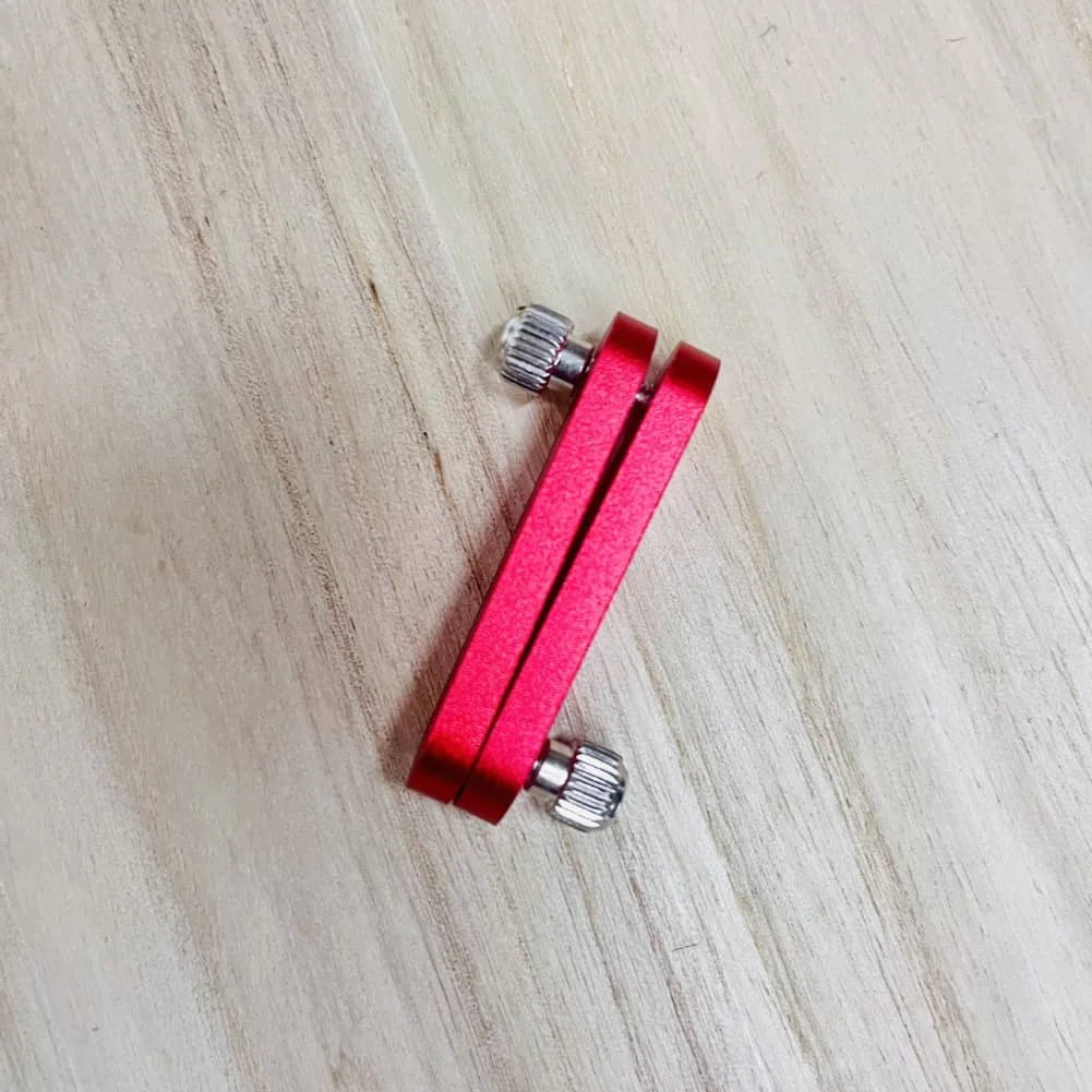 Measuring Block Adjustable Ruler Stop Screws On Both Sides Fits Materials Up To 2.5mm Lightweight Measurement Tools For Projects