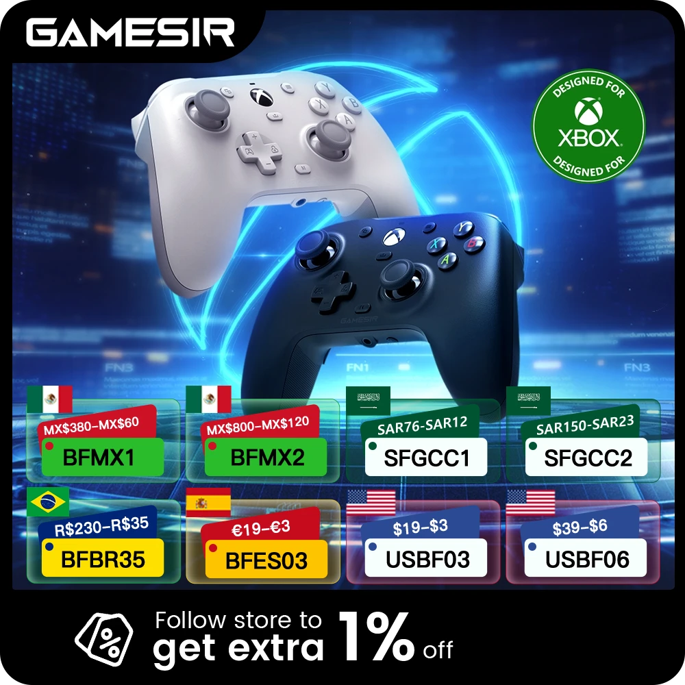 ​GameSir G7 HE Xbox Gaming Controller Wired Gamepad for Xbox Series X, Xbox Series S, Xbox One, Steam and PC with Hall Effect