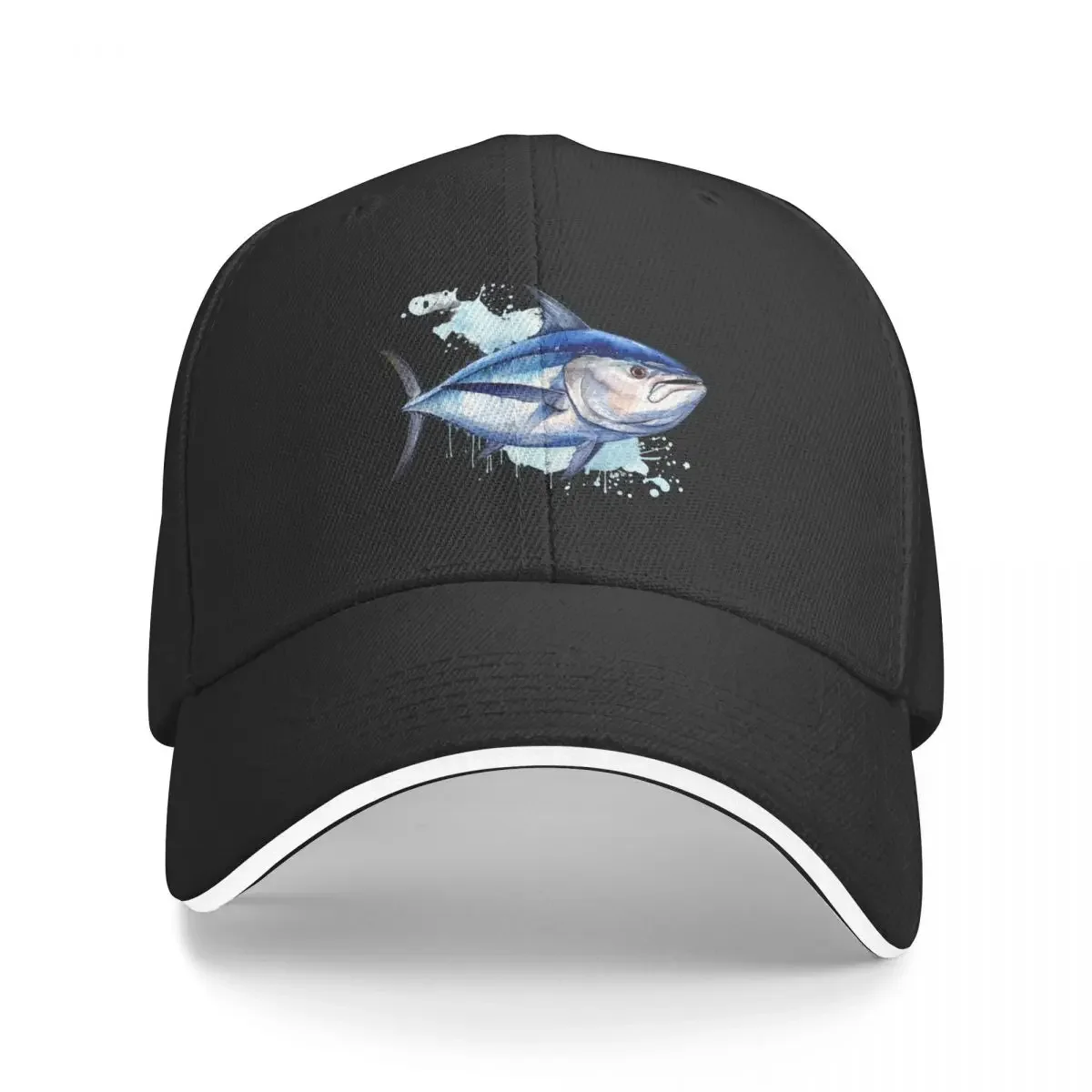 Bluefin tuna watercolor painting Baseball Cap party Hat Luxury Cap hiking hat Caps Male Women's