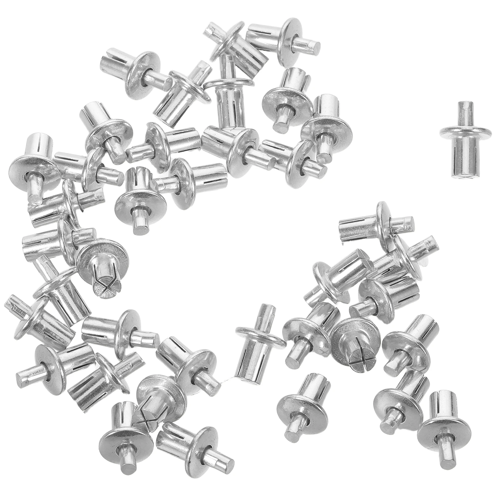 

200 Pcs Core Expansion Nail Expanding Aluminum Rivets Car Automobile Dome Knock-on Brazier Head Kit