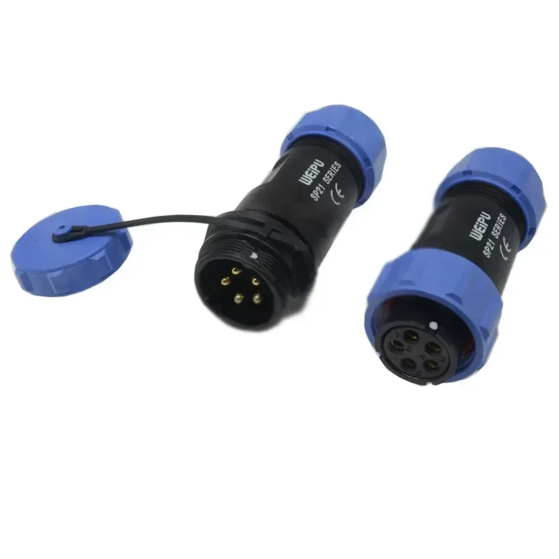 WEIPU SP21 SP2110/S SP2111/P 2 3 4 5 6 7 8 9 12 15Pin Solder Electrical Cable Connector IP68 Aviation Female Plug Male Socket