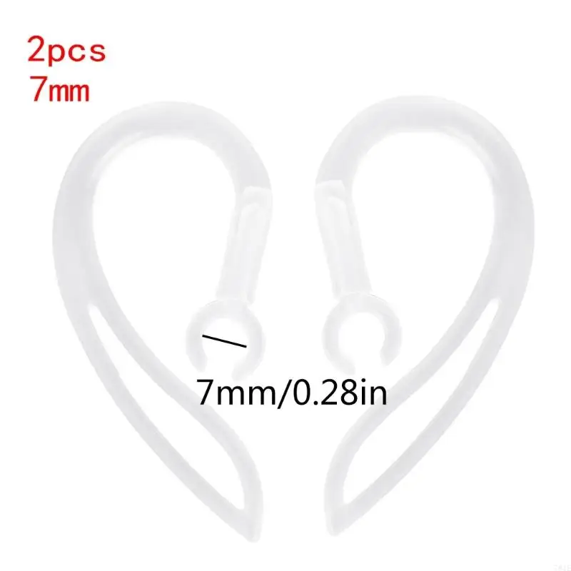 781E auricolari auricolari auricolari auricolari da 7 mm clip auricolare in silicone morbido trasparente
