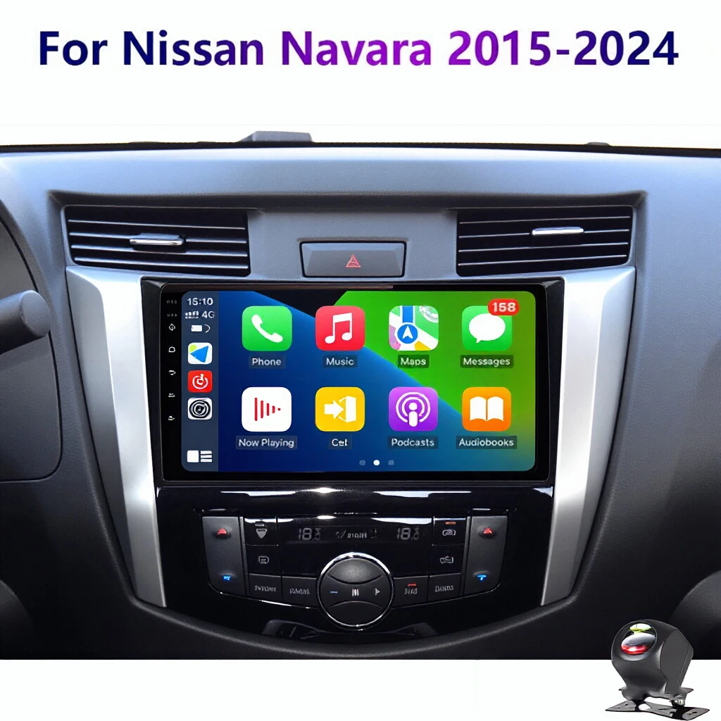 

Беспроводной CarPlay Auto Android 16 для Nissan NAVARA Frontier NP300 2015-2024, автомобильная магнитола с GPS-навигацией, мультимедийный проигрыватель 2DIN, головное устройство