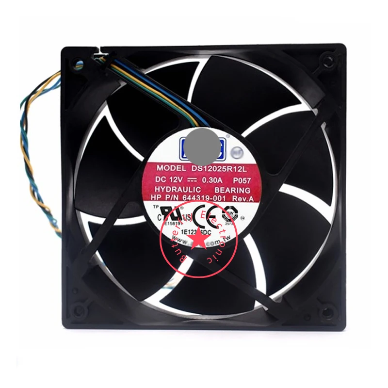 

BRAND NEW DS12025R12L DC 12V 0.75A PWM 12025 12cm 120*120*25mm cooling fan cooler